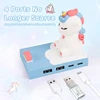 USB HUB Hub Splitter, USB C Port Cartoon Cute Stand HUB, Suitable, For mobile phones, tablets, laptops, desktops, projectors 2