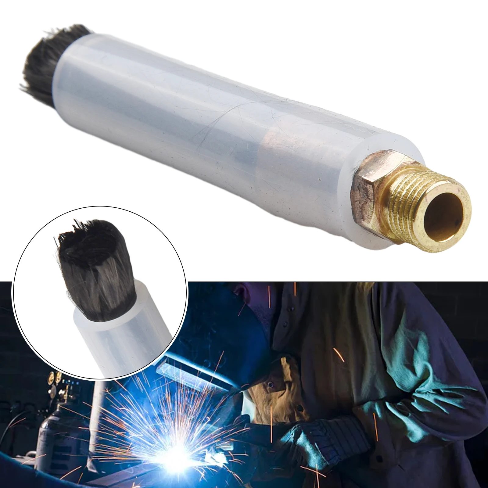 Cleaning Brush Wire Brush Pickling Brush Tig Wig Mig Brush M6/M8/M10 Carbon Fibre Polish Welding Cleaning Weld Weldseam Cleaner Tools Accessories