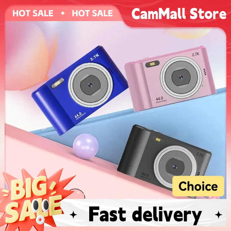 Digital Camera Autofocus 8x Zoom Compact 1080P for Kid Camcorder Beginner Photography