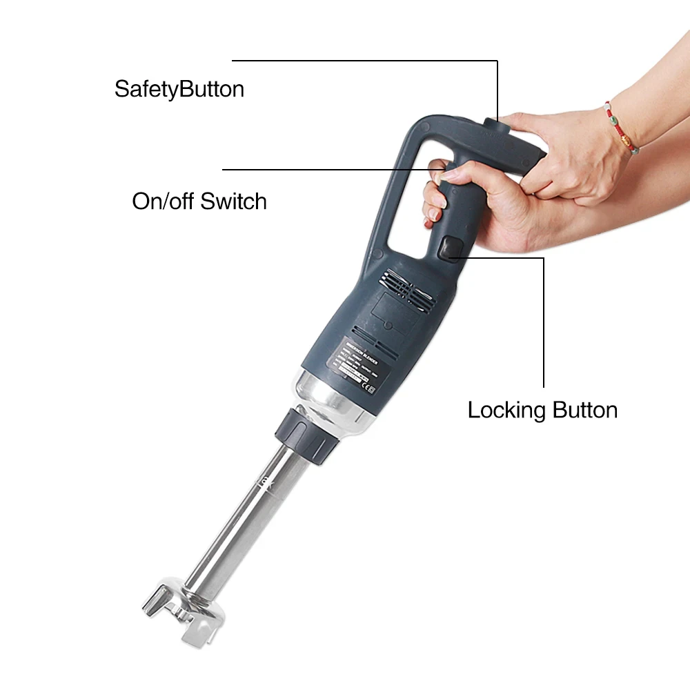 GZZT 500W Immersion Blender Commercial Handheld Mixer Fixed/ Variable Speed Different Lengths of Rods 30/40/50 CM Kitchen Whisk 3