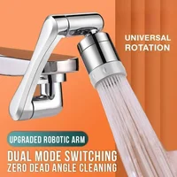 Universal 1080° Rotation Faucets Extender Sprayer Head Kitchen Robot Arm Extension Faucet Aerator Mixer Bubbler Water Tap Nozzle 2