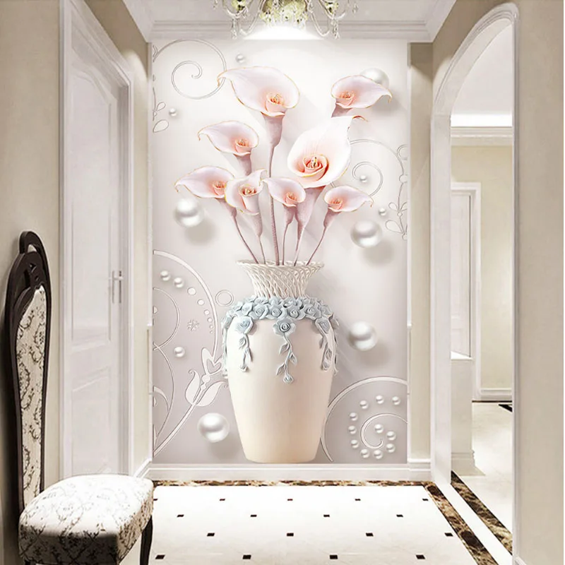 Description Picture 5 of itemDIY Embroidery,Round Diamond Calla lily bottle landscape Full rhinestone Diamond painting cross stitch,needlework