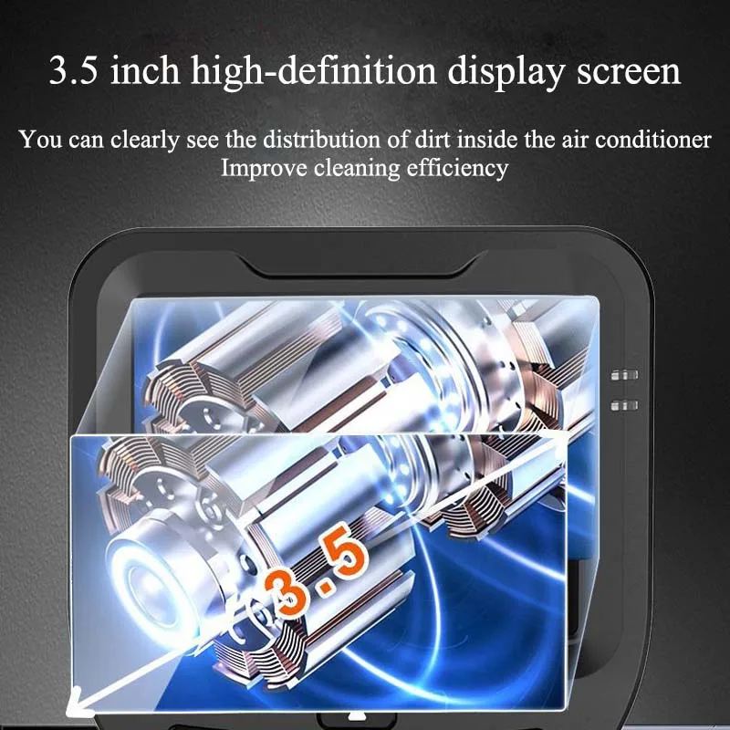 Air Conditioning Cleaning Gun Endoscope Cleaning Gun Car Cleaning Gun Visible Cleaning Gun 3.5 Inch High-definition Large Screen 3