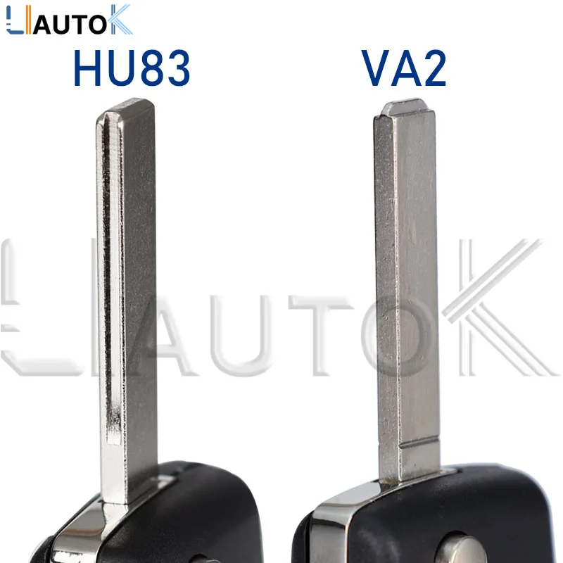 Smart Remote Key Case 2/3 Buttons Auto Flip Folding For Peugeot 207 307 308 407 607 807 Citroen C2 C3 C4 C5 C6