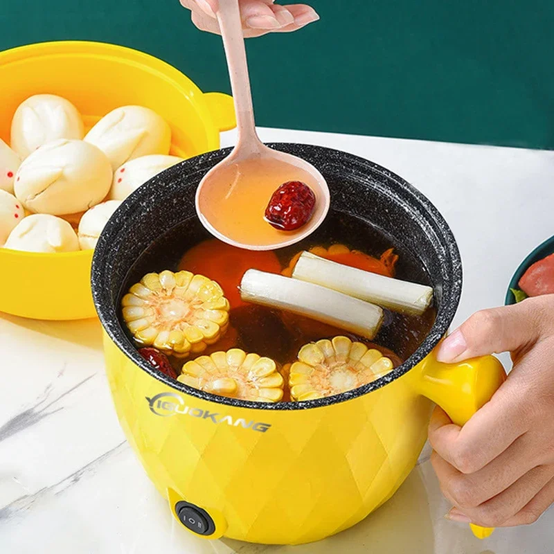Cute yellow green rice cooker with steamer 2L home Dormitory students mini rice  cooker - AliExpress
