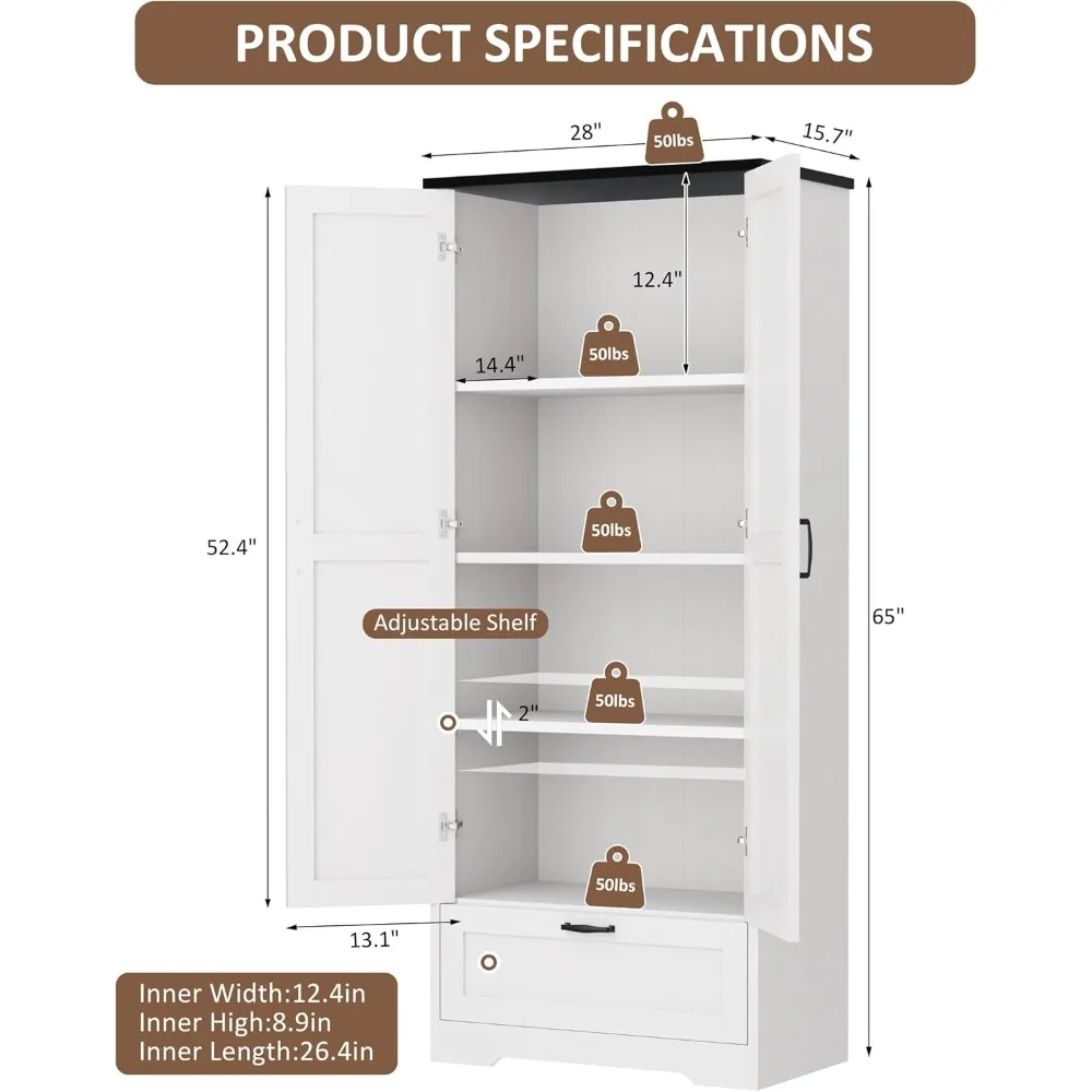 Interior of Ljustra Pantry Cabinet