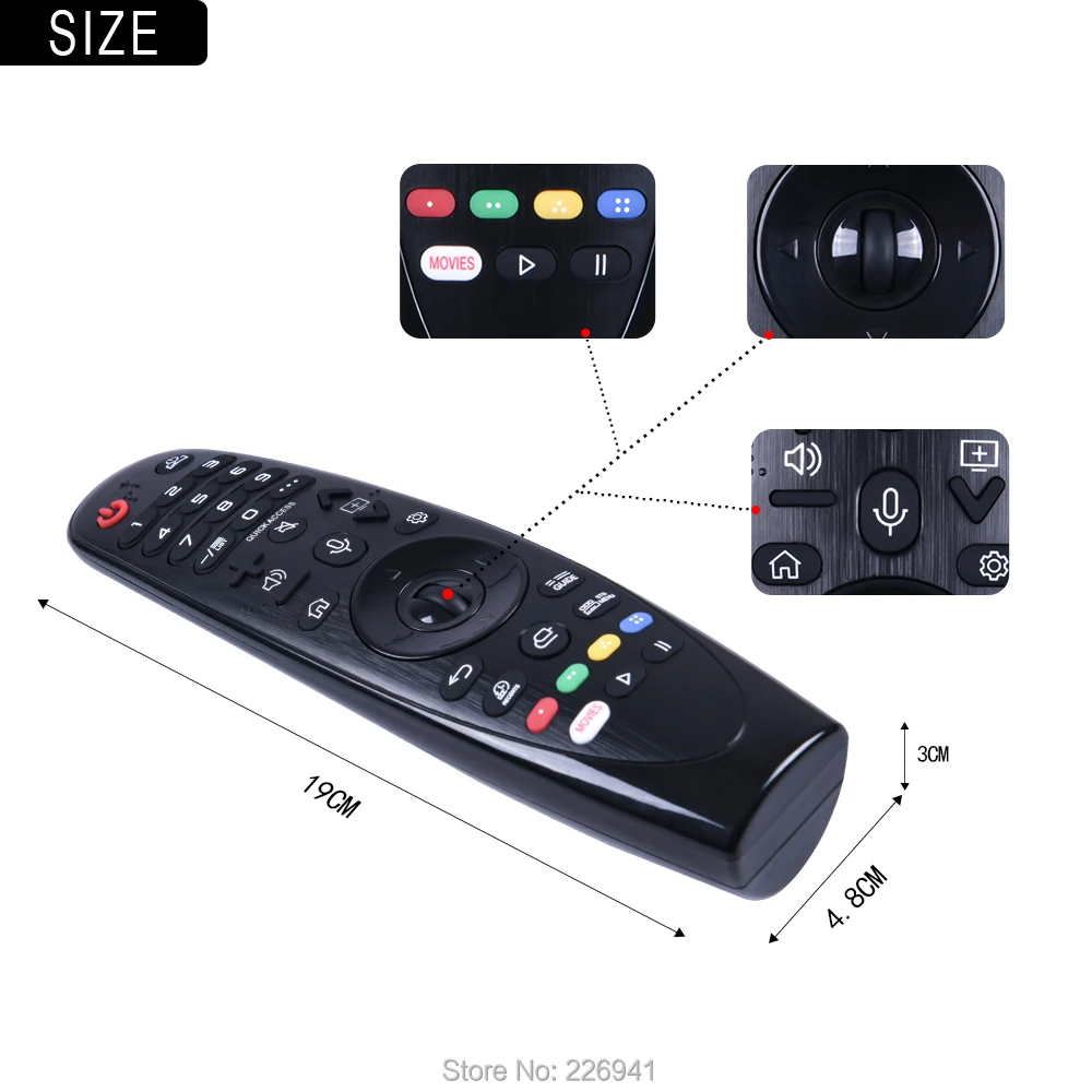 Controle Remoto de Voz Mágica para Smart tv Genuíno Akb75635303 4k 8k Oled Uhd Hdr Novo - Image 6