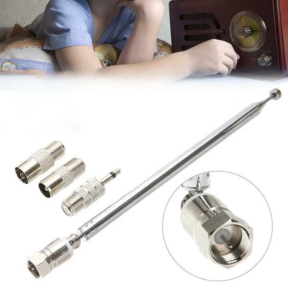 Telescopico Dab Fm Radio Antenna W 3 Adattatore Ricevitore Av Hifi Mini Sistema Per Ricevitore Audio Tivoli 75 Ohm Accessori Per Auto