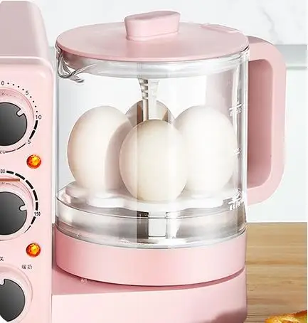 Zogifts Small Kitchen Appliance 4 In1 Electric Toaster Oven Coffee Grill Pan Machine Breakfast Maker
