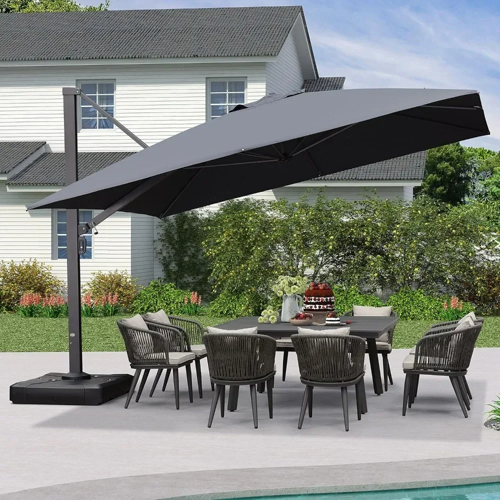 

Sunshade Umbrella, Outdoor Umbrella Offset 360-degree Rotation, Patio Cantilever Umbrella, 12 FT Patio Shade Umbrella