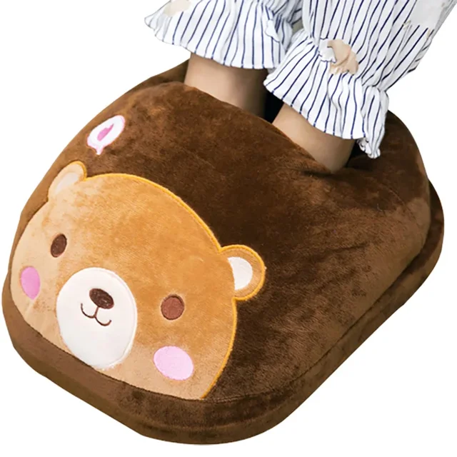 Foot Warmer Plug-in Electric Heating Shoe Office Under Desk Heater Heated Foot Warming Mat Winter Heater Warm Feet 4