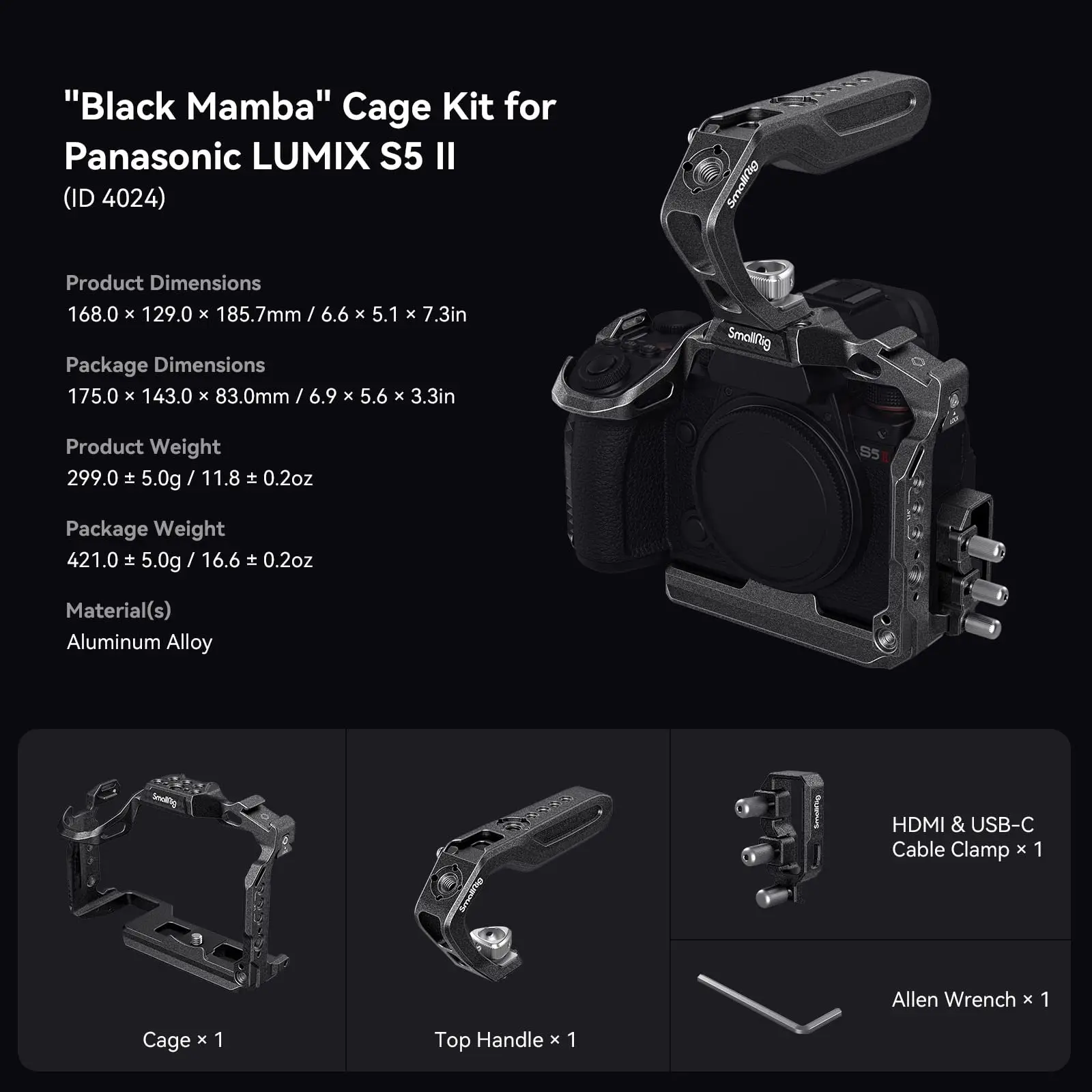 LUMIX S5 ケージ付き Amazon | SmallRig Panasonic LUMIX S5 II / S5 IIX 専用ケージ