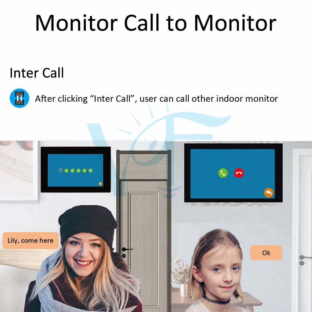 Tuya WiFi IP Doorphone Indoor Monitor 48V POE Entrance Panel for Multi Apartments Villa Video Building Intercom APP Control