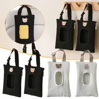 Car Tissue Portable Wet Wipes Box Cartoon Animal Bag Hanging Storage Baby Car Accessories Baby Stroller Tissue Pouch N8t3 2