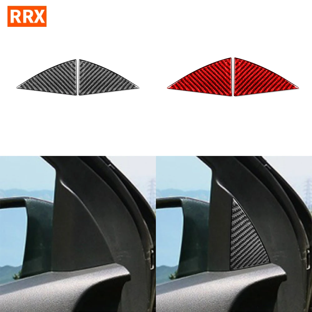 

For Chevrolet Colorado For GMC CANYON 2015+ Car Interior Doors A Pillar Real Carbon Fiber Sticker Cover Trim Accessories
