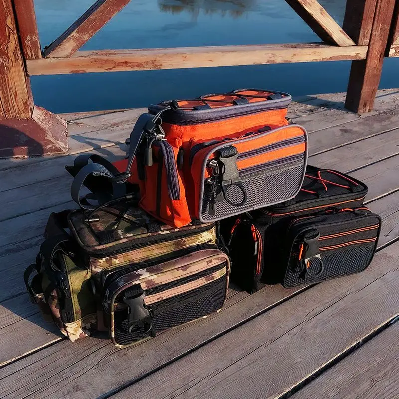 

Waterproof Single Shoulder Backpack Messenger Sling Bags Fishing Tackle Bag