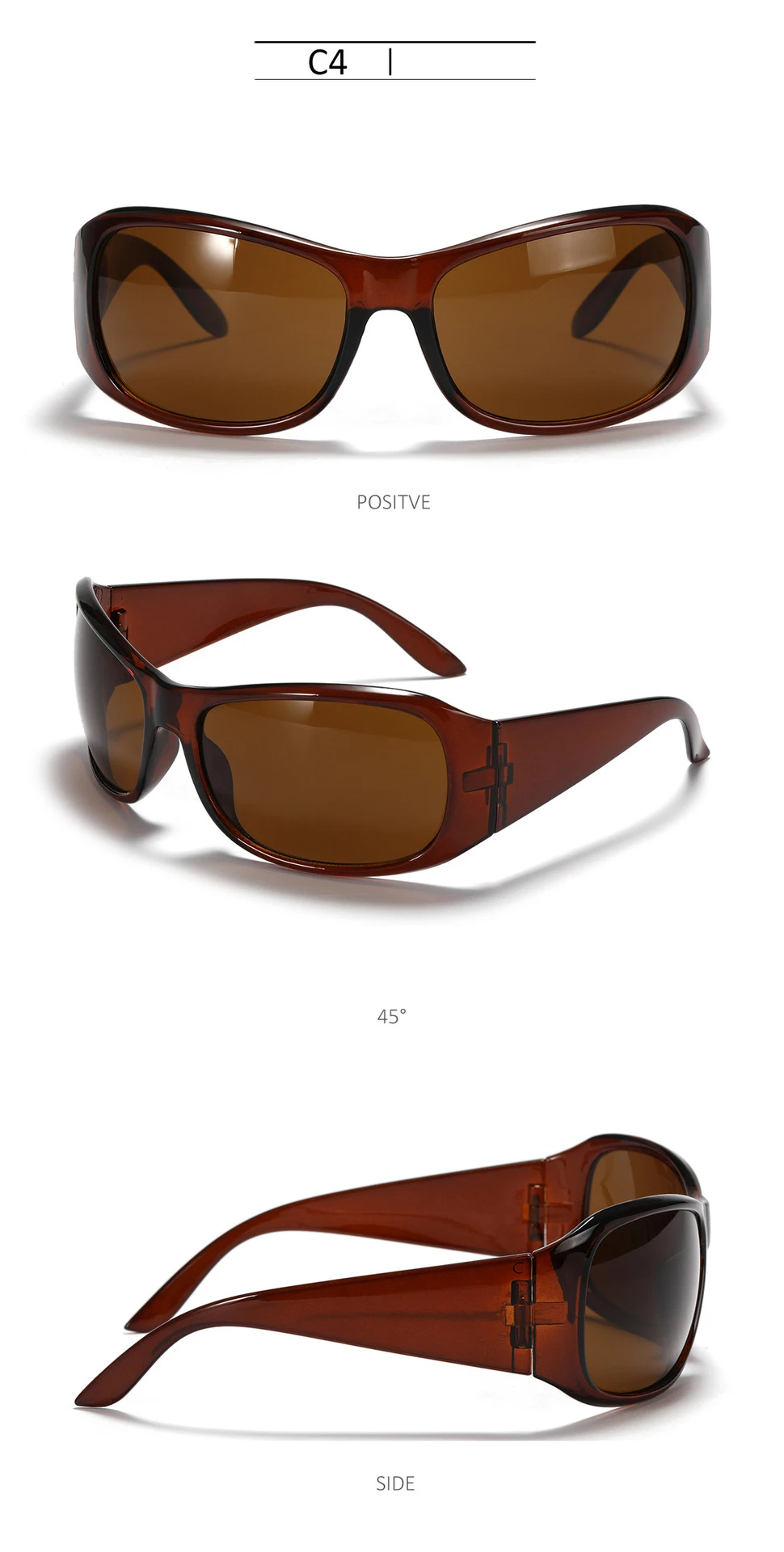 Neue Trends Frauen Männer 2000er Jahre Sonnenbrille Y2k Punk Sport Sonnenbrille Gradient Shades Brillen Weibliche Luxus Marke UV400 Brillen – Detail 5