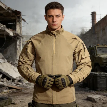 Frog Suit Training Shirt Outdoor Camping Hunting Jacket With Gloves 1