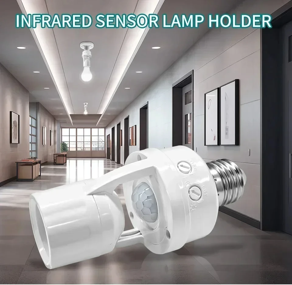 E27 LED Bulb Motion Sensor Switch Lamp