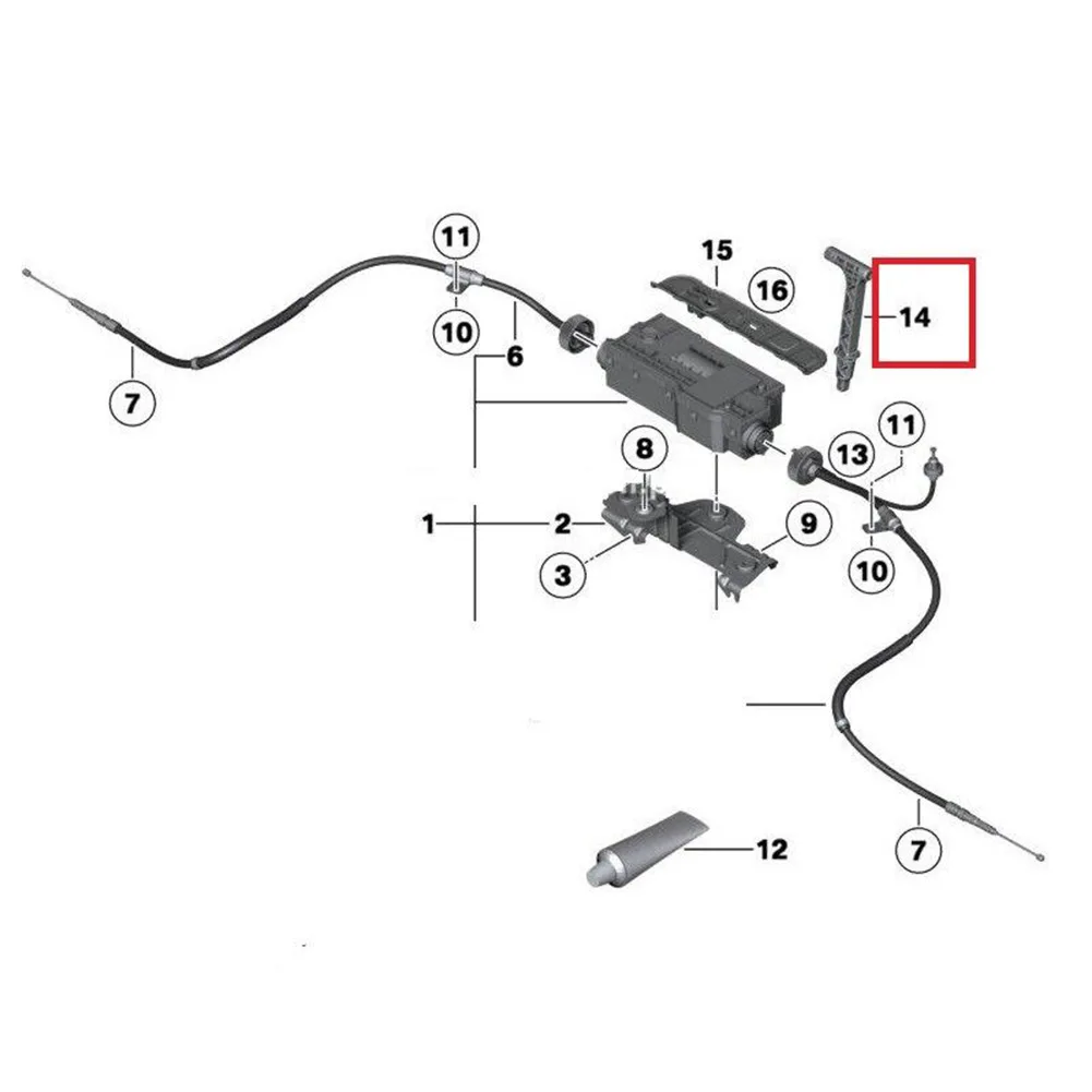 

1 шт., ручка тормоза для BMW X 5 X6, 7 дюймов F01/F02/F03 08-15