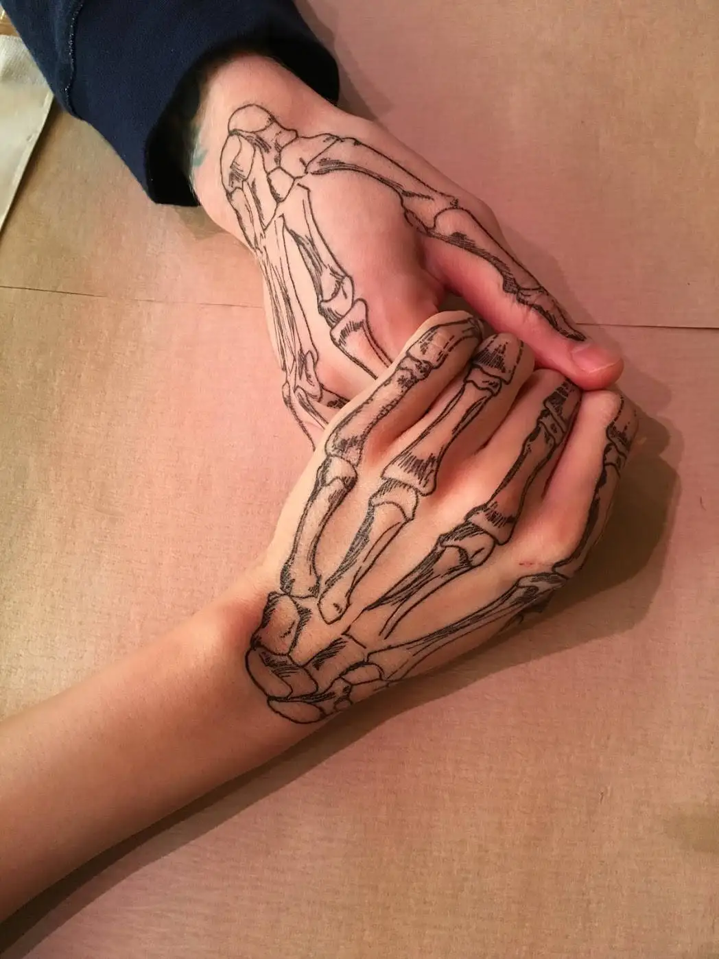 

Coco Skeleton hands temporary tattoos for cosplay. Skull