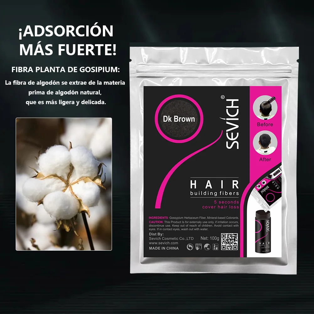 Hair Fiber Keratin Thickening Fibre Capillaire Hair Loss Building Fibers Products Refill Instant Powders Regrowth 10 Colors 100g hair building powder hair building fibers