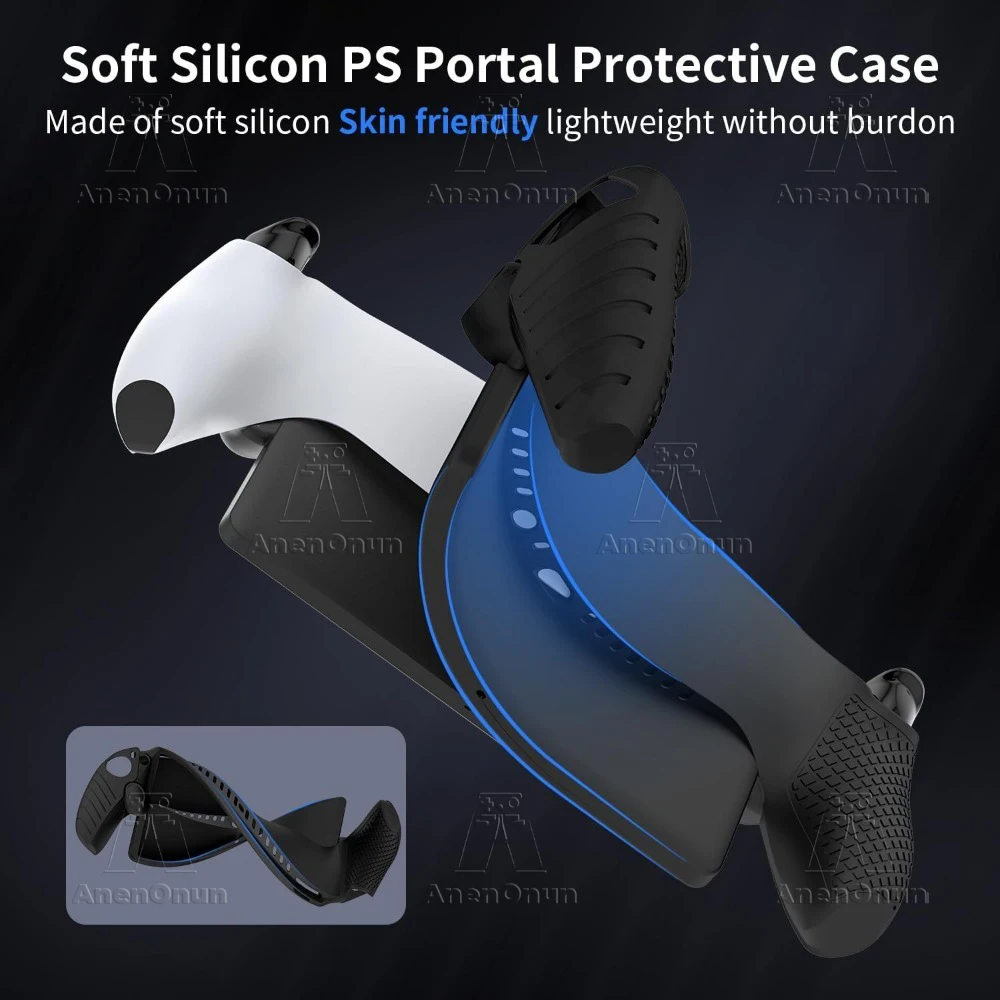 Silicone Shockproof Non-Slip Protective Case - Black