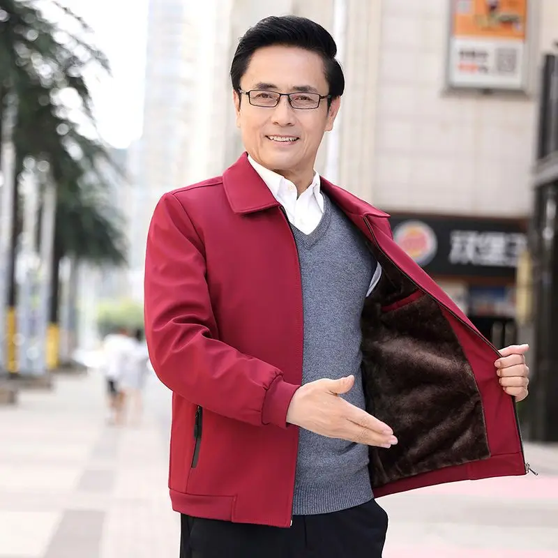 2023 Winter Autumn Long Style Men Warm Jacket Coat Casual Thicken Parka Male Men's Winter Jackets Warm Coat Male Size F02