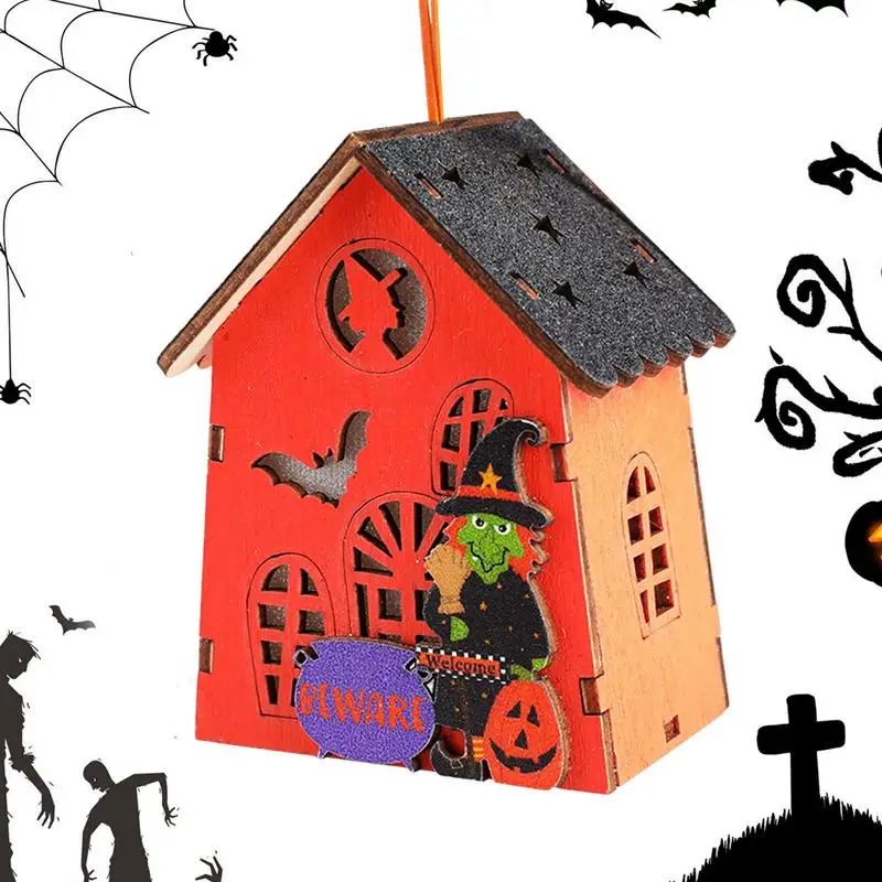 

Batteries Operated Halloween Night Light with Rope Halloween Light Up House for Home Party DIY Decoration Theme Party Prop
