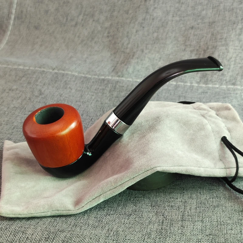1pcs Red Wood Smoking Pipe Portable Smoking Pipes