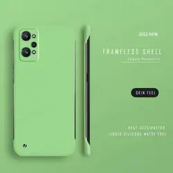 Ultra Slim Hard PC Frameless Phone Case - Borderless Matte Finish for Realme GT 2 Pro (Mint Green)