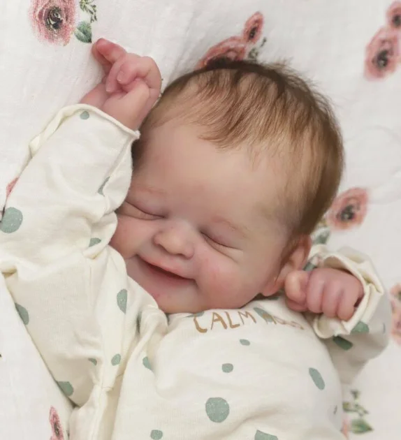 

21inch Bebe Reborn Doll Kit Alisha Popular Sweet Face Smiling Baby DIY Kit with COA Reborn Baby Dolls Toys for Children