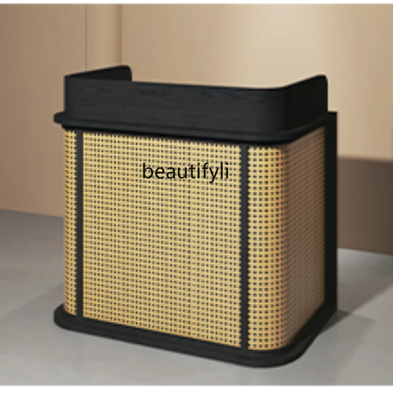 

Store Small Rattan Restaurant Cashier Counter Restaurant Entrance Reception Desk Reception Reception Desk