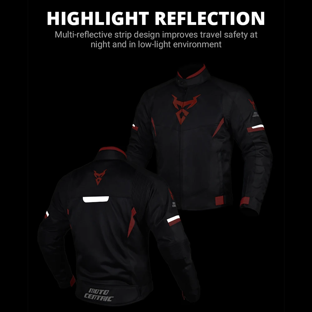 Motorcycle Jacket Protection Suit Men Summer Mesh Cycling Jersey Motocross Suit