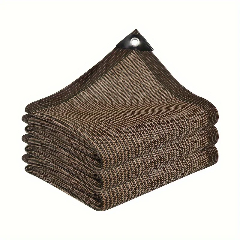 Brown sunshade net anti-UV awning greenhouse sunshade net easy to install suitable for balconies courtyards sunshade net