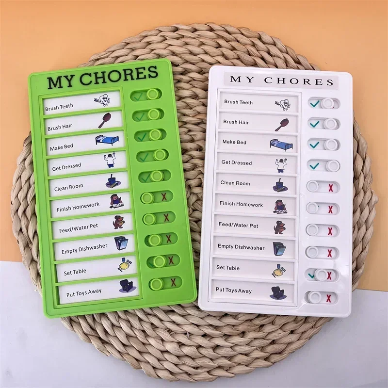 Multi-purpose Checklist Memo Board Reusable My Chores Checklist Board for RV Home Wall School Classroom Kid Self-discipline Card 5