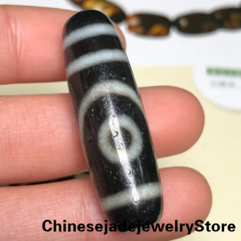 

Ancient Tibetan DZI Beads Old Agate Ruyi 2 Eye Totem Amulet Pendant GZI