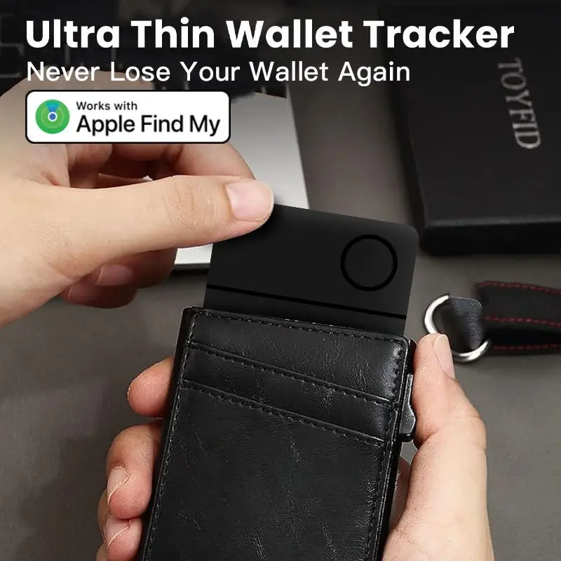 Smart bluetooth locator For Apple Smart Locator GPS Tracker Positioning Tag Luggage Passport Wallet Bluetooth Anti-loss Card Device Works With Find My