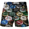 Beer Graphic Shorts Pants Casual Men 3D Printed Beach Summer Surf Swim Trunks Hawaii Vacation Swimsuit Ice 5