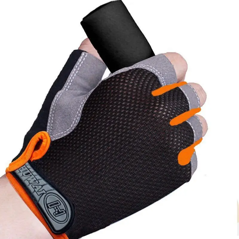 Half Finger Outdoor Cycling Anti Slip Anti Sweat Men Women Half Finger Gloves Breathable Anti Shock Sports Gloves 4