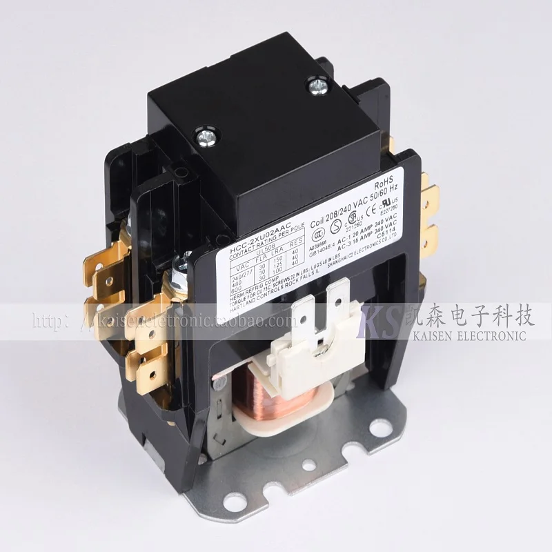 

208V-240V 30A HCC-2XU02AAC AC contactor of double pole and two pole air conditioning heat pump ice maker