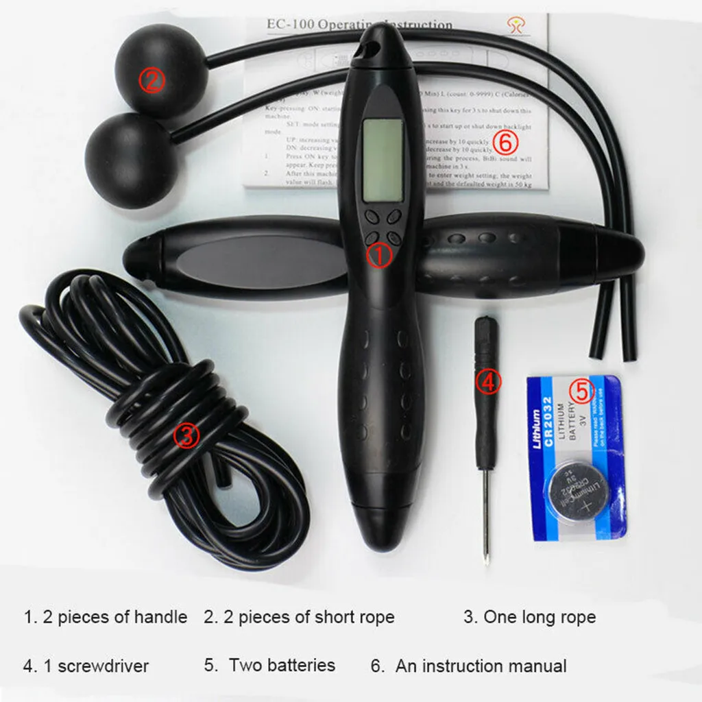 3M Jump Ropes with Electronic Counting Outdoor Lose Weight Fitness Equipment Cordless Rope Skipping Cuerda Deporte
