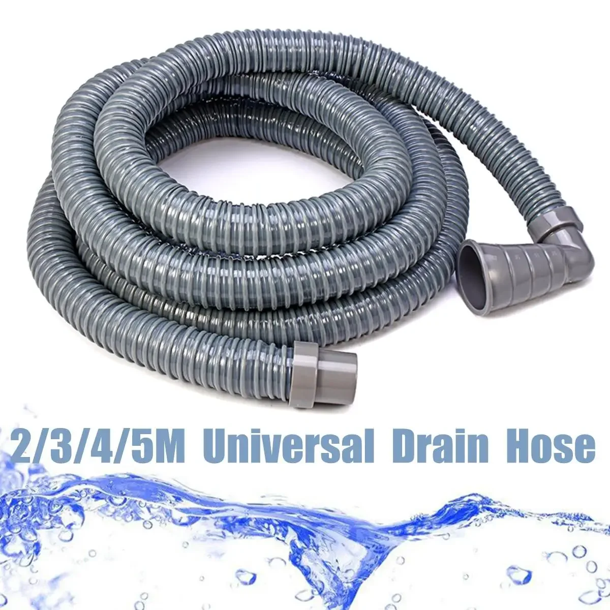 Máquina de Lavar Louça Dreno Mangueira Flexível Tubulação Fits 3242 mm Waste Water Outlet Expel Soft Tube Stretchable 2m m m 5m