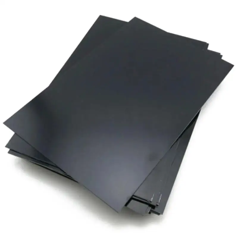 1-5pcs black abs plastic plate model sheet DIY model material parts thickness 0.5mm-5mm