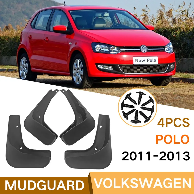 

For Volkswagen POLO Car Molded Mud Flaps Splash Guards Mudguards Front Rear Styling Front Rear Car Accessories