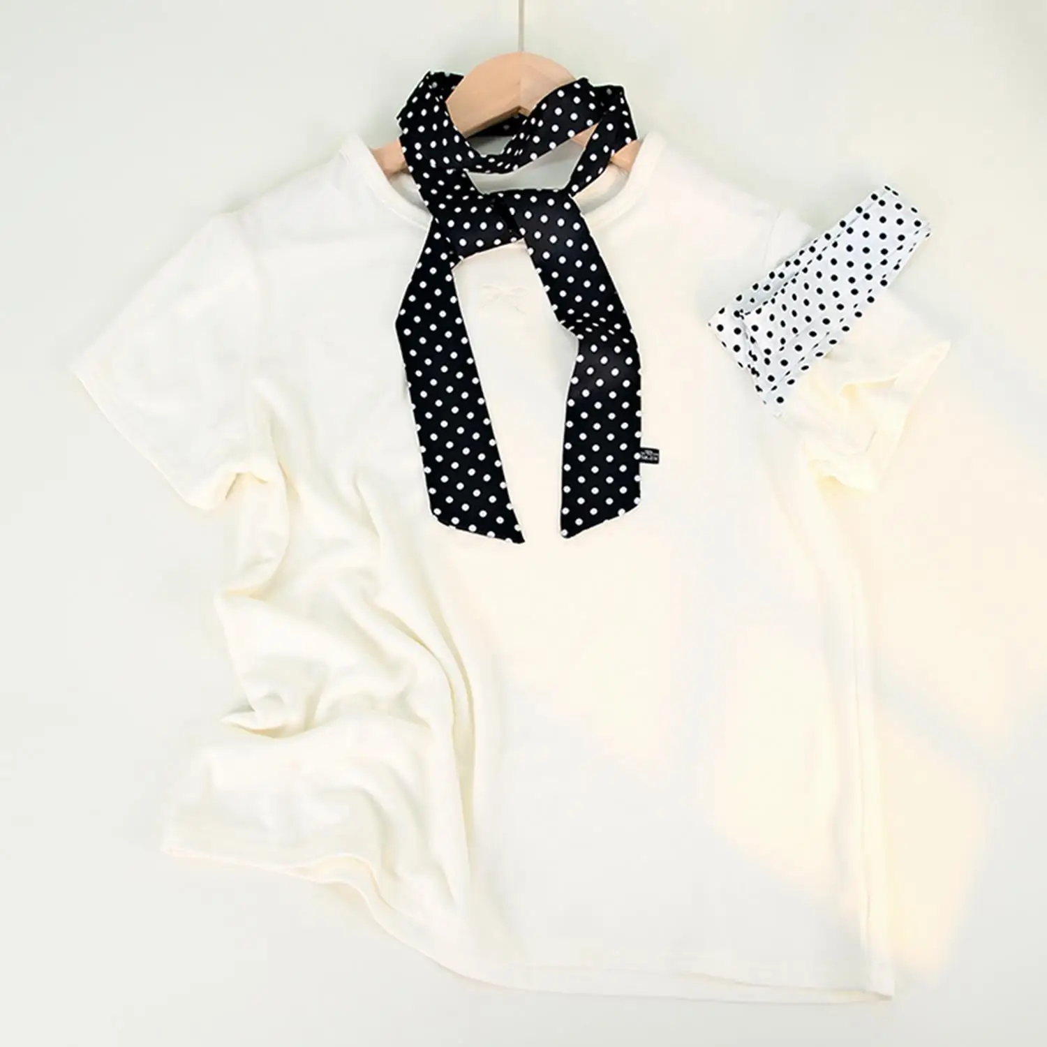 Fashion Dot Ribbon Silk Scarf Women Thin Neck Scarves Lady Small Shawls Bandana Narrow Female Neckerchief Dress Accessories - 2