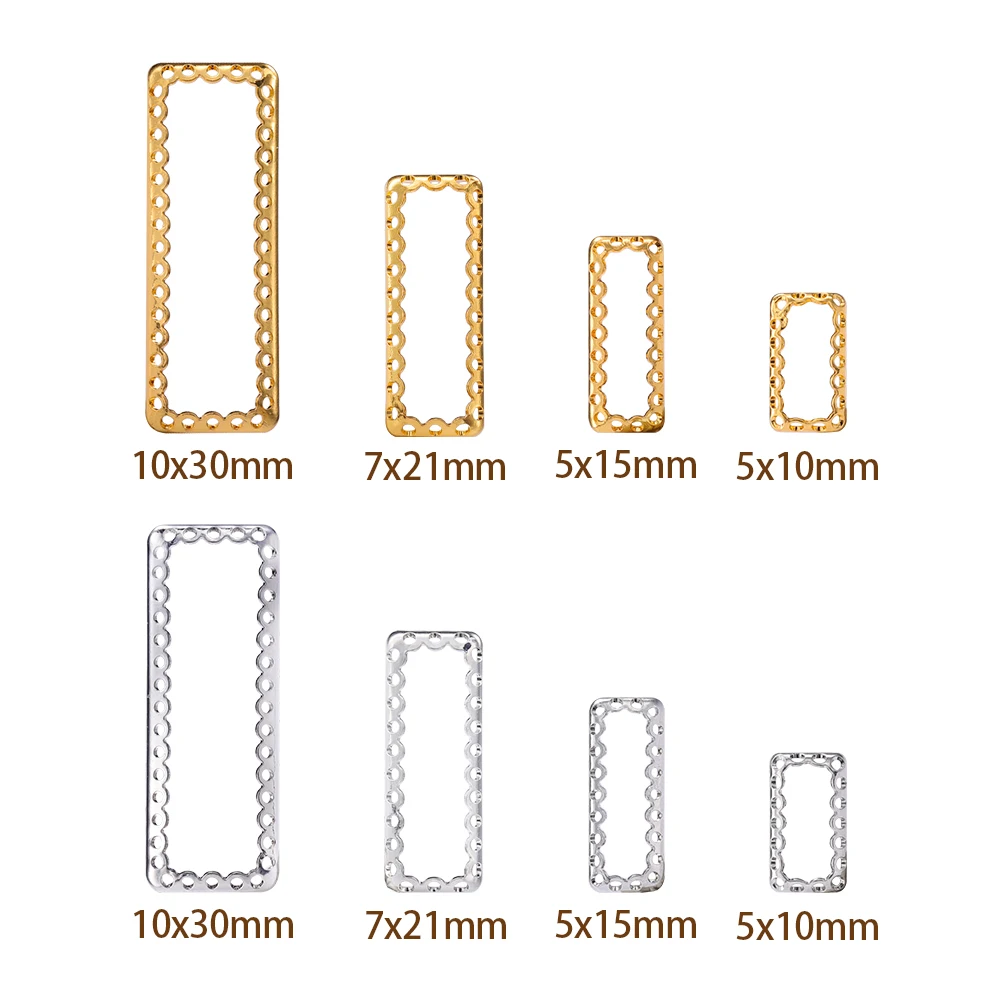 10 Stücke Nest Stil Nähen Auf Kupfer Klaue Strass Runde Tropfen Oval Navette Metallrahmen für Nähen Kleid Kleidung Zubehör Teile – Detail 19