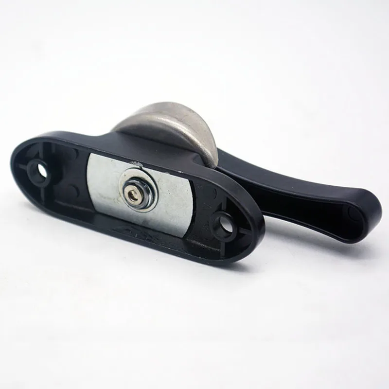 Zinc Alloy Sliding Door Crescent Locks Anti-theft Window Handle Safety Lock Buckle Push-pull Hardware Window Locks with Key