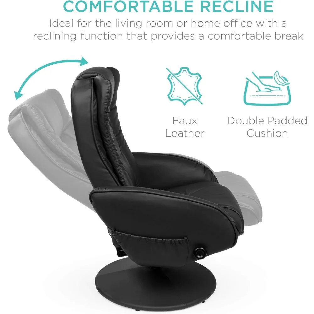 Electric Massage Recliner with Footrest & Remote 4