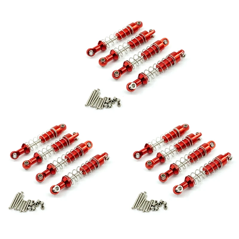 

FBIL-для MN D90 MN-90 MN99S WPL C14 C24 C34 RC Car 12 шт. металлический амортизатор, обновленные детали, аксессуары, 1